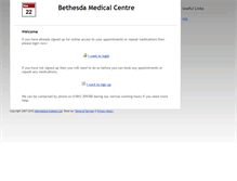 Tablet Screenshot of bethesda-medical-centre.appointments-online.co.uk