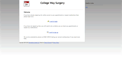Desktop Screenshot of college-way-surgery.appointments-online.co.uk