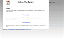 Tablet Screenshot of college-way-surgery.appointments-online.co.uk
