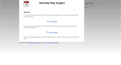Desktop Screenshot of kennedywaysurgery.appointments-online.co.uk