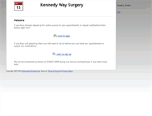 Tablet Screenshot of kennedywaysurgery.appointments-online.co.uk